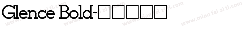 Glence Bold字体转换